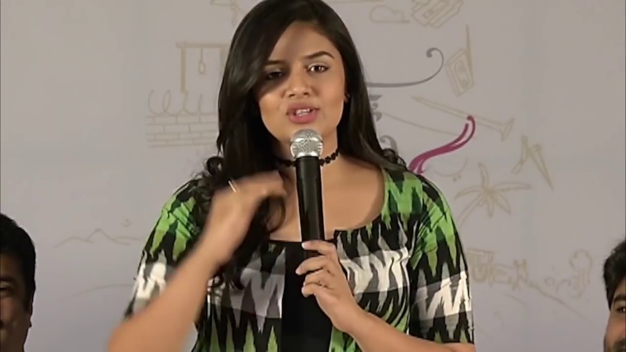 Srimukhi Speech @ Good Bad Ugly Movie Press Meet Video | Murali Krishna | Harsha Vardhan