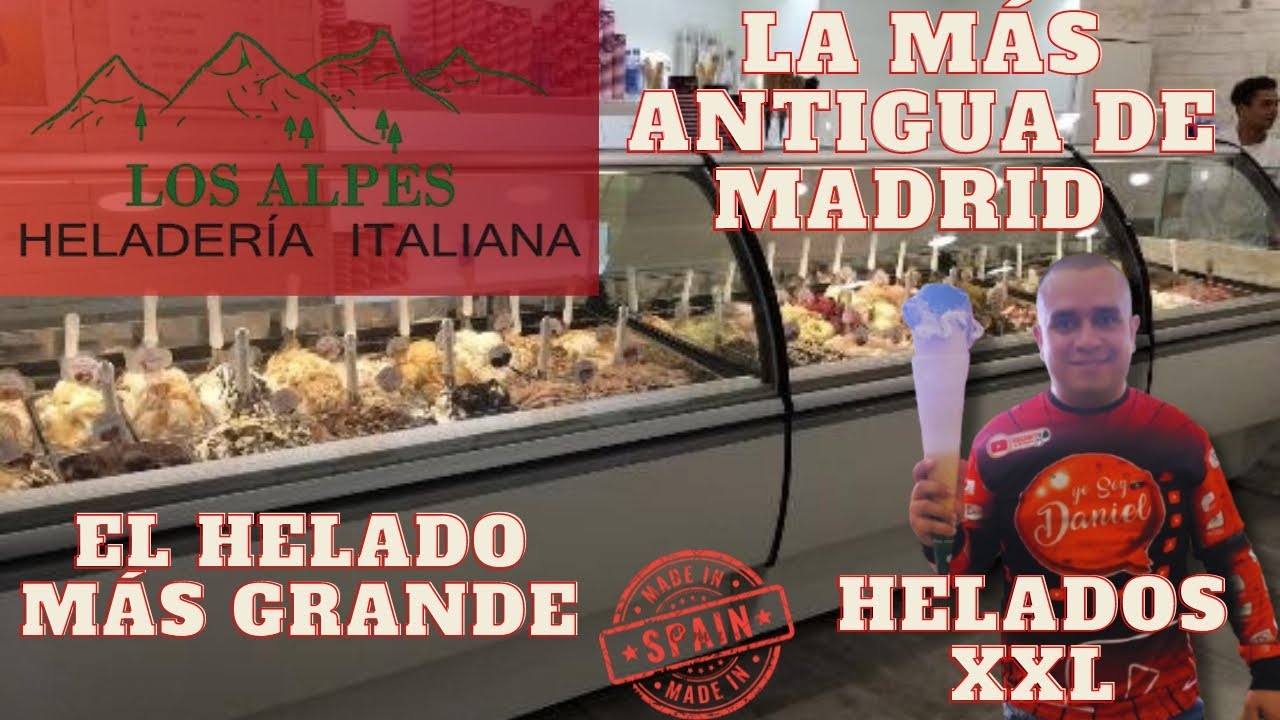 Heladería Los Alpes la más antigua de Madrid de España