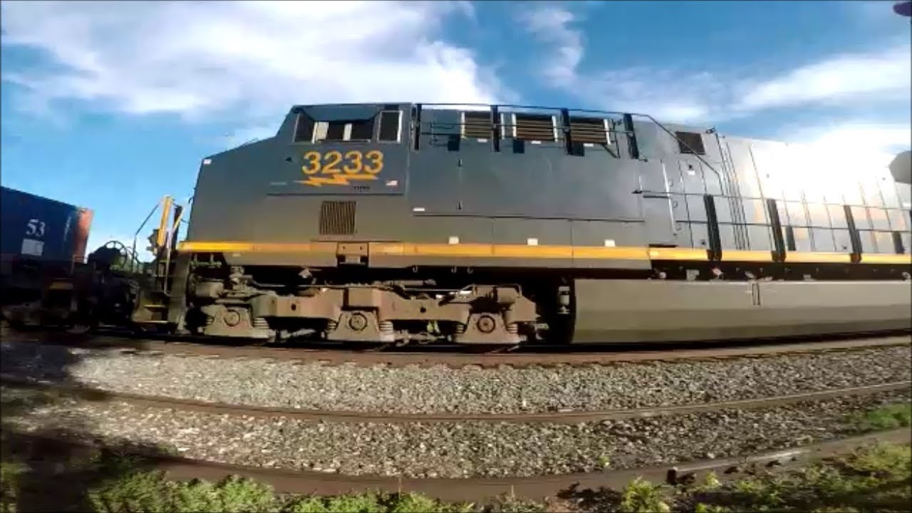 2 CSX Trains with DPU