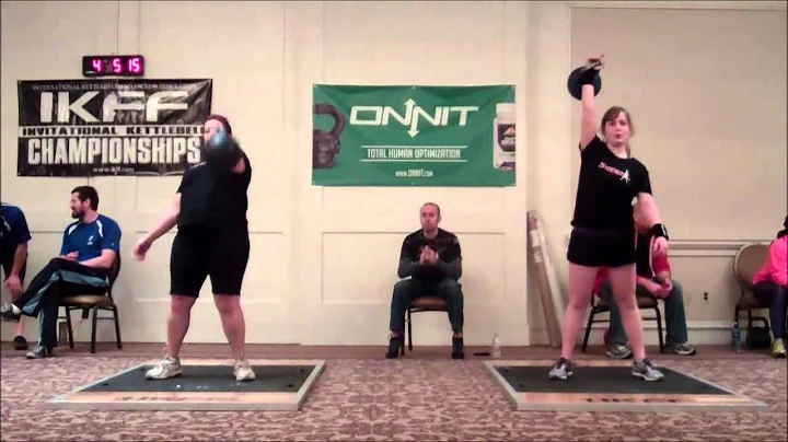 Victoria Belz & Rachel Groth 12kg Kettlebell Snatc...