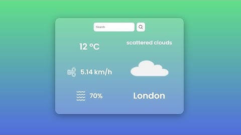 Weather App Project Overview | Real-time Weather Data with API Integration
