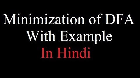 Examples of Minimization of DFA in Hindi |Partition Method | TOC | Automata | By- Harendra Sharma
