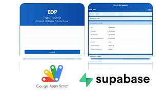 Information WebApp | Apps Script + Supabase Database | #3: Login To Display Data Employee Update