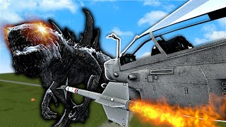 Defending OB's House from Godzilla!  Garry's Mod Multiplayer Gameplay