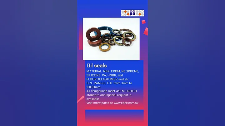 Taiwan Manufacturers: Custom rubber parts, Metal bonded parts,  Oil seals, Gaskets, Auto parts