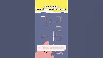 Мatchstick puzzle №350 Add 2 sticks to make equation correct