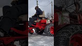 Scag zero turn snow plow tire chains