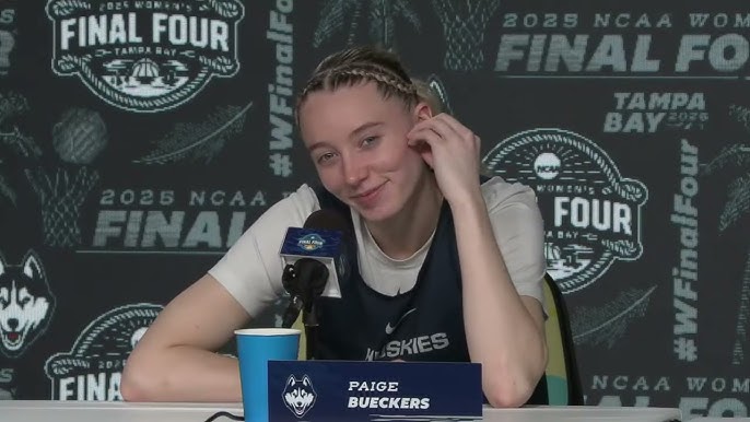 UConn Paige Bueckers National Championship Pregame Press Conference - 2025  NCAA Tournament - YouTube