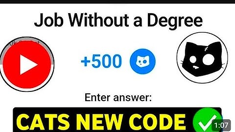 Job Without a Degree ! Cats Video Code New | Job Without a Degree Cats Answer