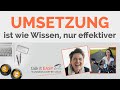 Umsetzung ist wie Wissen, nur effektiver - talk it EASY Business Coffee Chat mit Nadine Krachten 🎯🚀