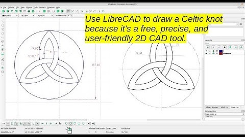 Mastering Celtic Knot Drawing in LibreCAD | Step-by-Step 2D Tutorial