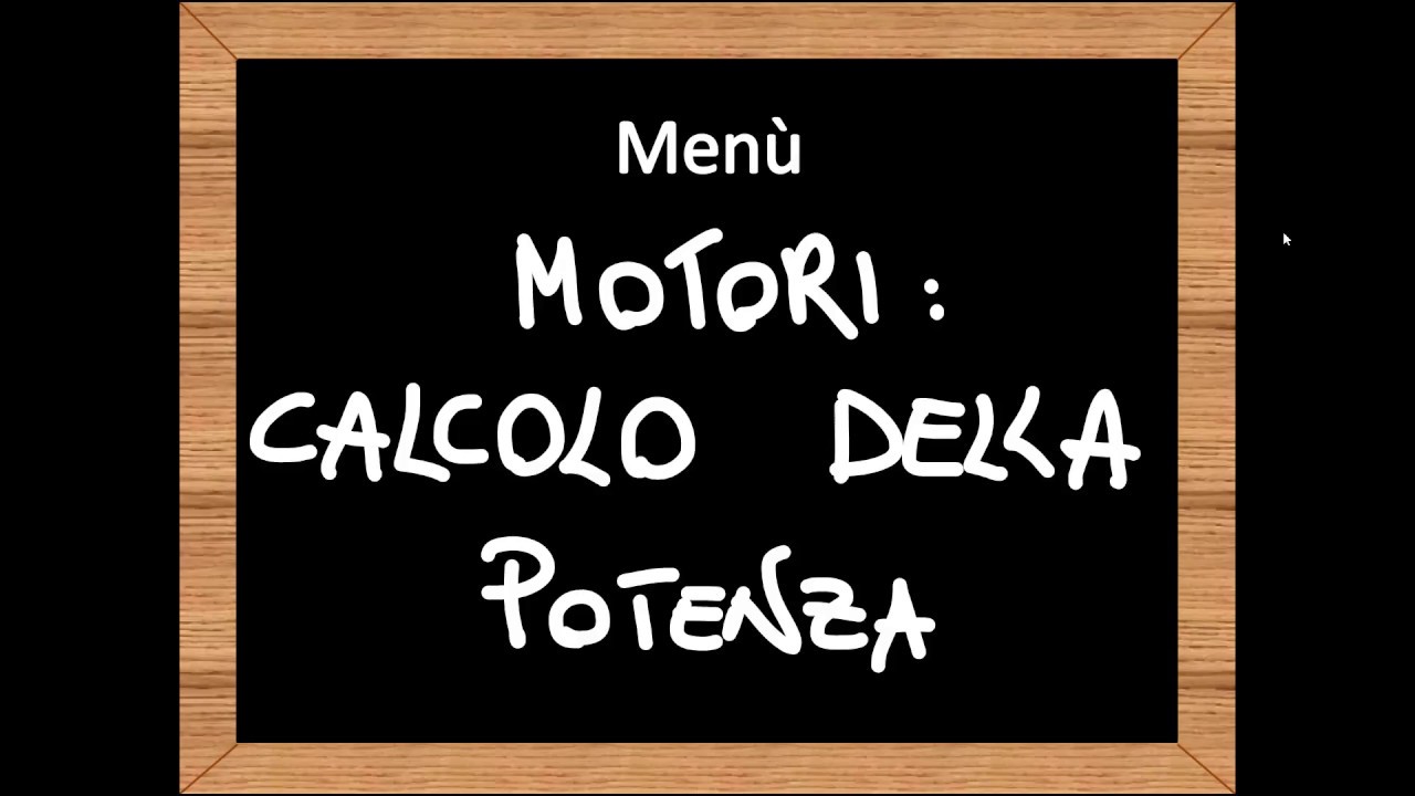 15.2 Motori Calcolo della potenza YouTube 15.2 Motori Calcolo della potenza YouTube
