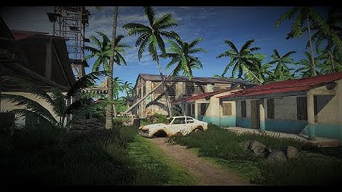 Abandoned town road Speedbuild (far cry 3 map editor)