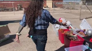 Woman saves donations thrown away by Goodwill