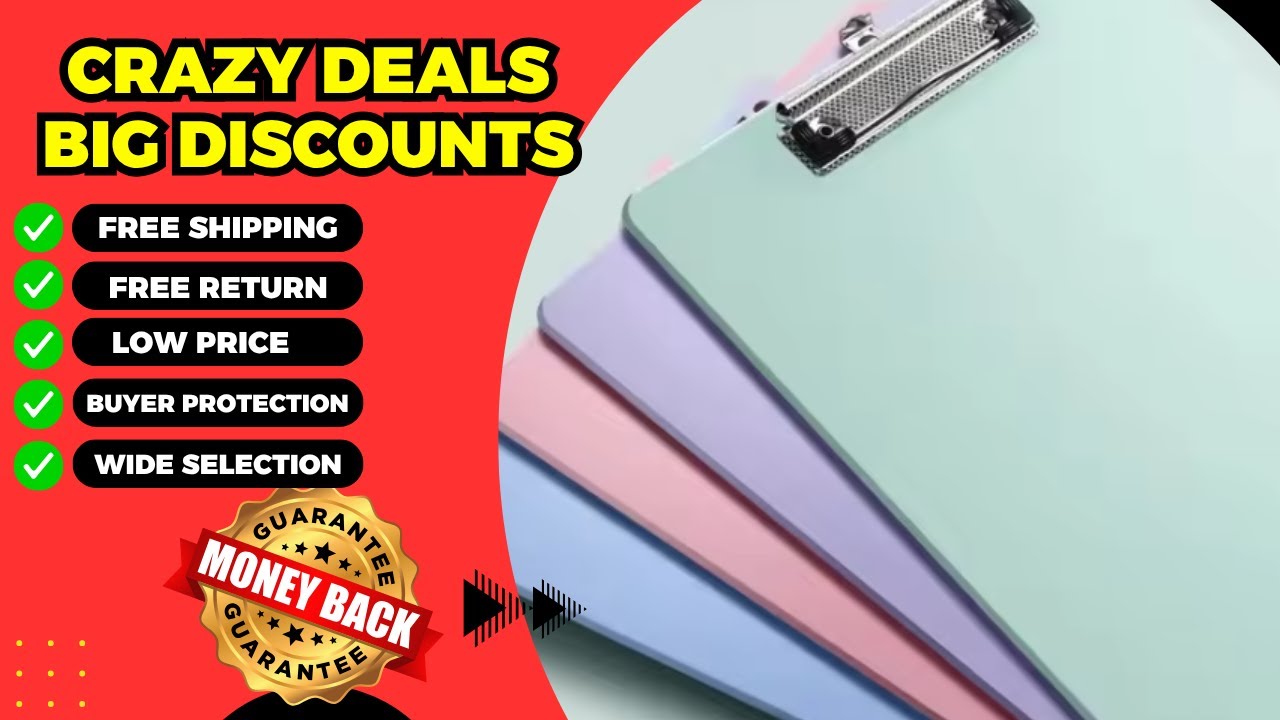 A4 Folder Manager Simple Waterproof Plastic Clipboard A4 Business ...