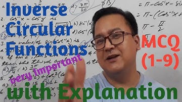 Inverse Circular Functions | MCQ with Explanation |NEB, Engineering Entrance & other examination|