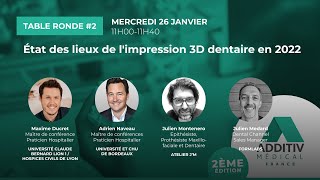 État des lieux de l'impression 3D dentaire en 2022 - ADDITIV médical France 2022