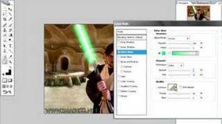 Lightsabers in Photoshop CS2 sorry for low sound screenshot 5