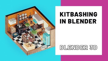 Blender 3D - QUICK Environments with Kit Bashing