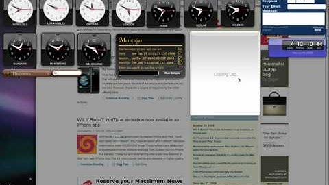 How to add a Web-clip to your Dashboard