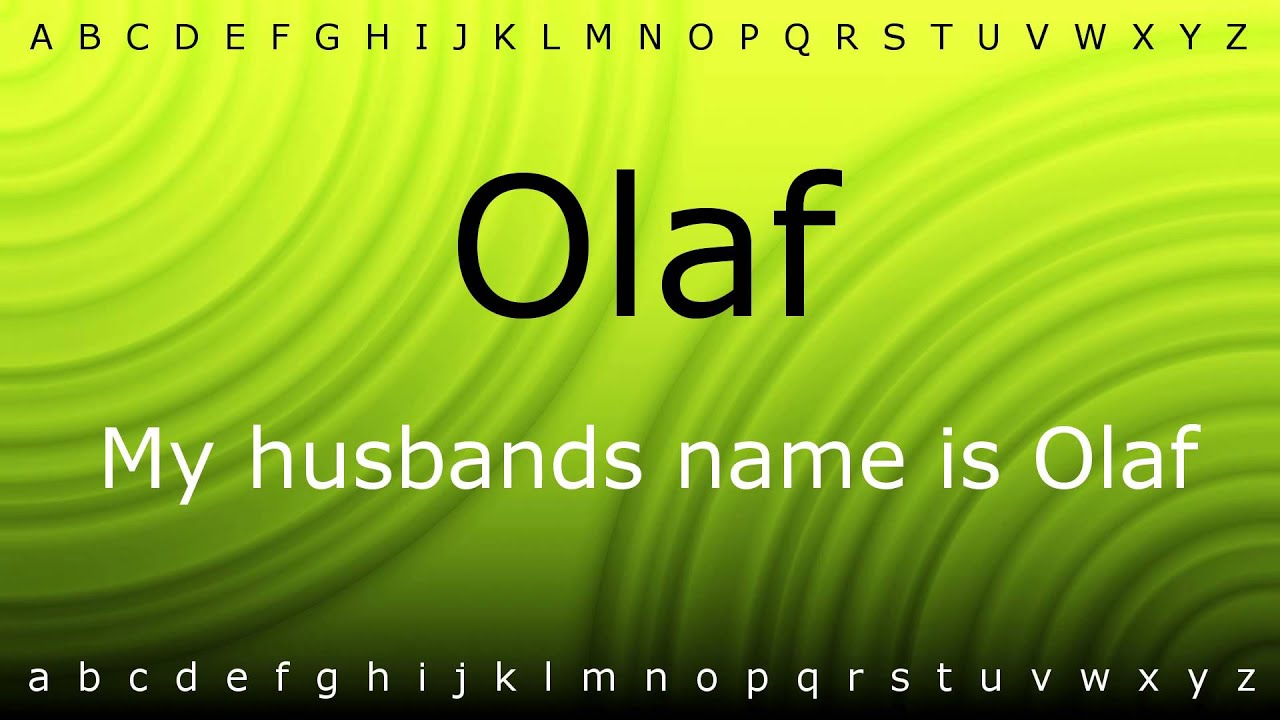 This is how to pronounce 'Olaf' with Zira.mp4 YouTube