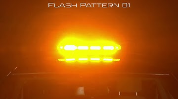 K-Force Micro 21" Linear LED Mini Light Bar Flash Patterns