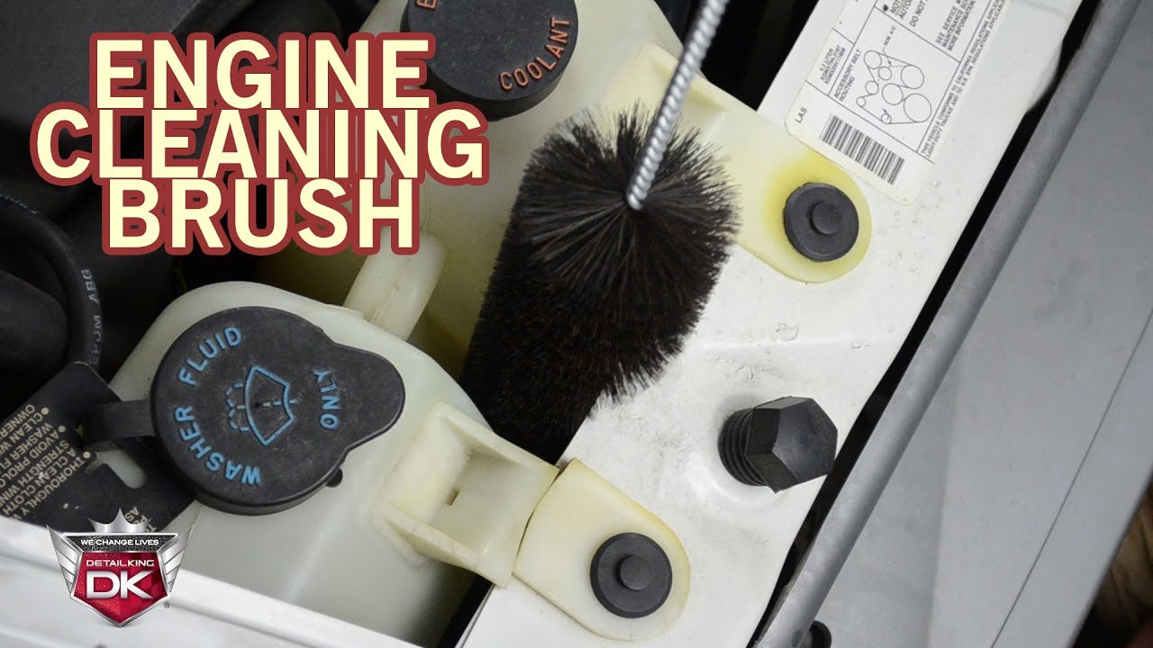 Engine Cleaning and Detailing Brush - Black Horsehair Bristles - Perfect  for Engine Compartment Detailing