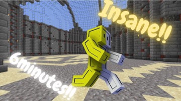 Hypixel TNT Run - 6 Minutes With Only Using 1 Double Jump!?