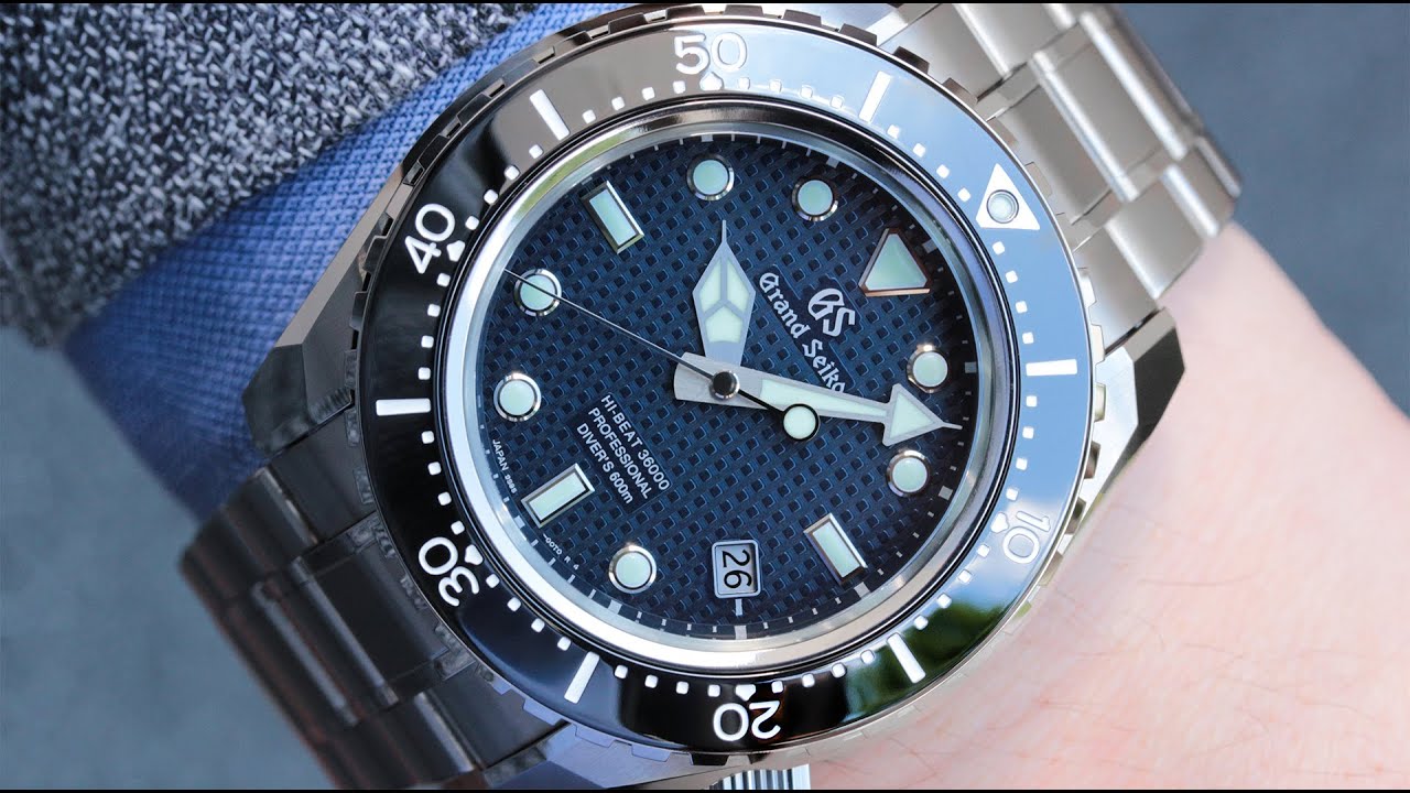 GRAND SEIKO Hi-beat SBGH257G Limited Edition Diver 600M Titanium UNBOXING -  YouTube