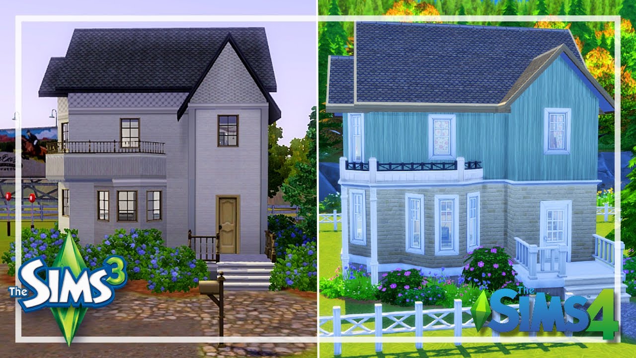 Sims 3 to Sims 4 Conversion - Hydrangea House (Speedbuild)