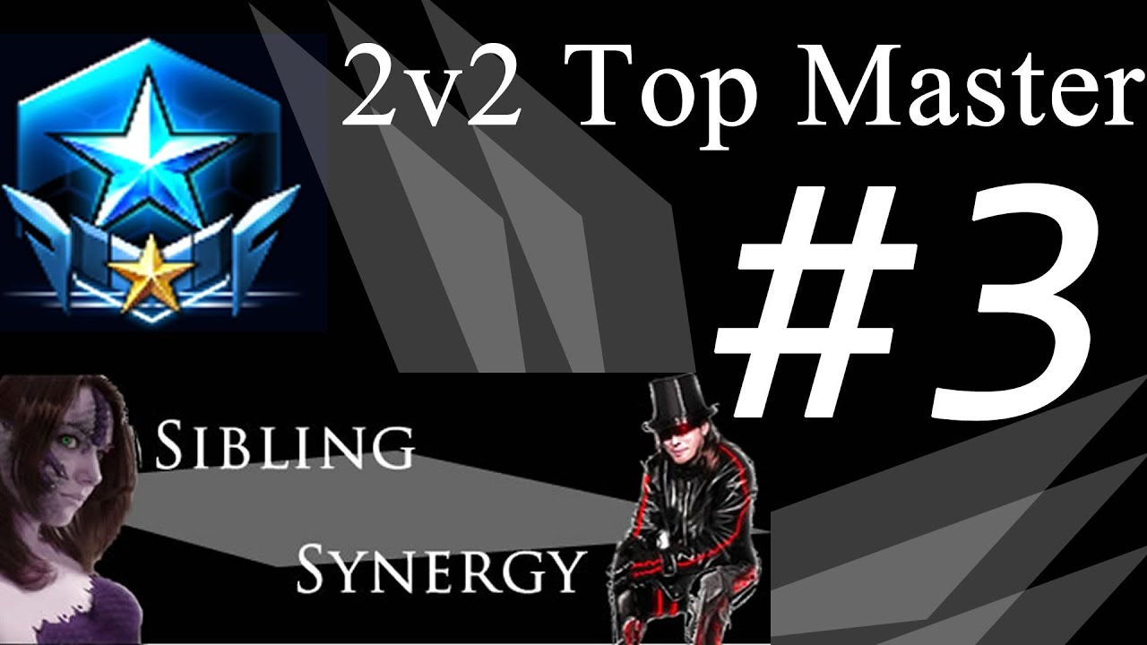 Starcraft 2: 2v2 Top Master #3 - Dual Perspective - Sibling Synergy