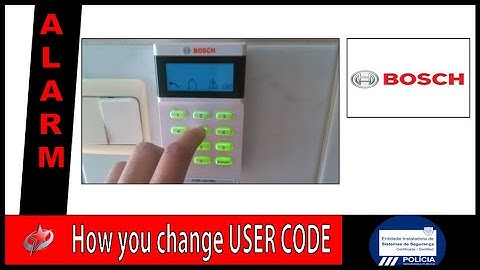 How you can change your BOSCH ALARM System USER CODE (Solution 880/16) / Alterar Código Alarme BOSCH