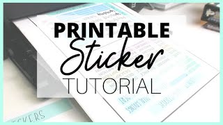 PRINT and CUT budget stickers WITHOUT a cutting machine!