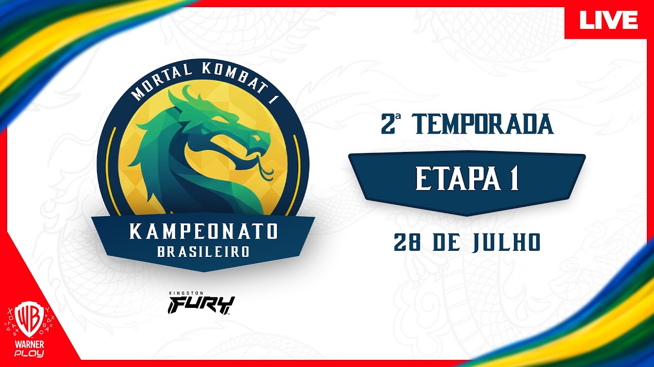 LIVE - MORTAL KOMBAT 1- KAMPEONATO BRASILEIRO  - 1ª ETAPA - 2ª TEMPORADA