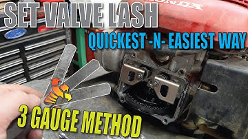 Adjust Valve Clearance QUICK -N- EASY 3 Feeler Gauge Method