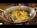 Street Food in Thailand. Thai Street Food & Shopping at a Market in Krabi Thailand. Thai Food Tour