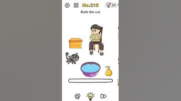 Level 218 # Bath the cat # Brain out 😎😎😎