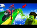      superheroes ride giant waterslide founded hulk challenge gta 5