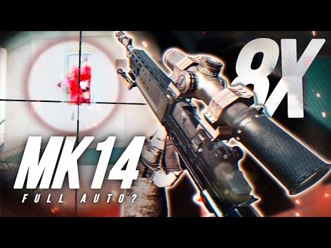 ”<strong>MK14</strong>” + “8X FULL AUTO” with GYROSCOPE😱 - PUBG MOBILE  | SOLO vs SQUADS