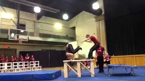 Kingsway College Aerials Tour 2013 Trampoline