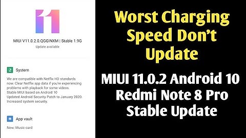 Redmi Note 8 Pro Android 10 Charging Test, Don