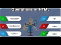 008 How to program طريقك لتعلم البرمجة HTML HTML Quotation and Citation Elements