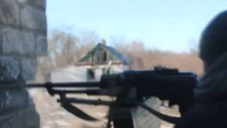 Война на Украине Реальный бой за Дебальцево Fight in Debaltseve working machine gunner Ukraine War Война на Украине Реальный бой за Дебальцево Fight in Debaltseve working machine gunner Ukraine War