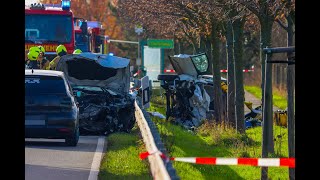 Schwerer Verkehrsunfall L170 Kremmen - Staffelde Frau (40) stirbt nach Frontalkollision