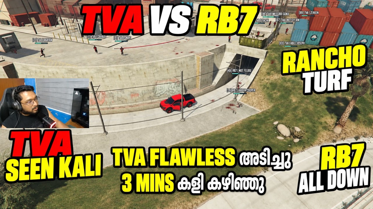 TVA VS RB7 🔥 RANCHO TURF | TVA FLAWLESS IN JUST 3 MINS 😈 | RB7 ALL DOWN