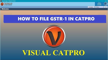 How to file GSTR-1 in Visual Catpro