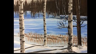 Time Lapse, Birch tress in the snow