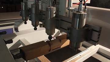 AKM1325-4H-4R rotary axis cnc router engraving test