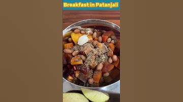*005 What do you get in Patanjali in the morning breakfast, see 🤤 | Healthy life | Ramdev Baba #s...