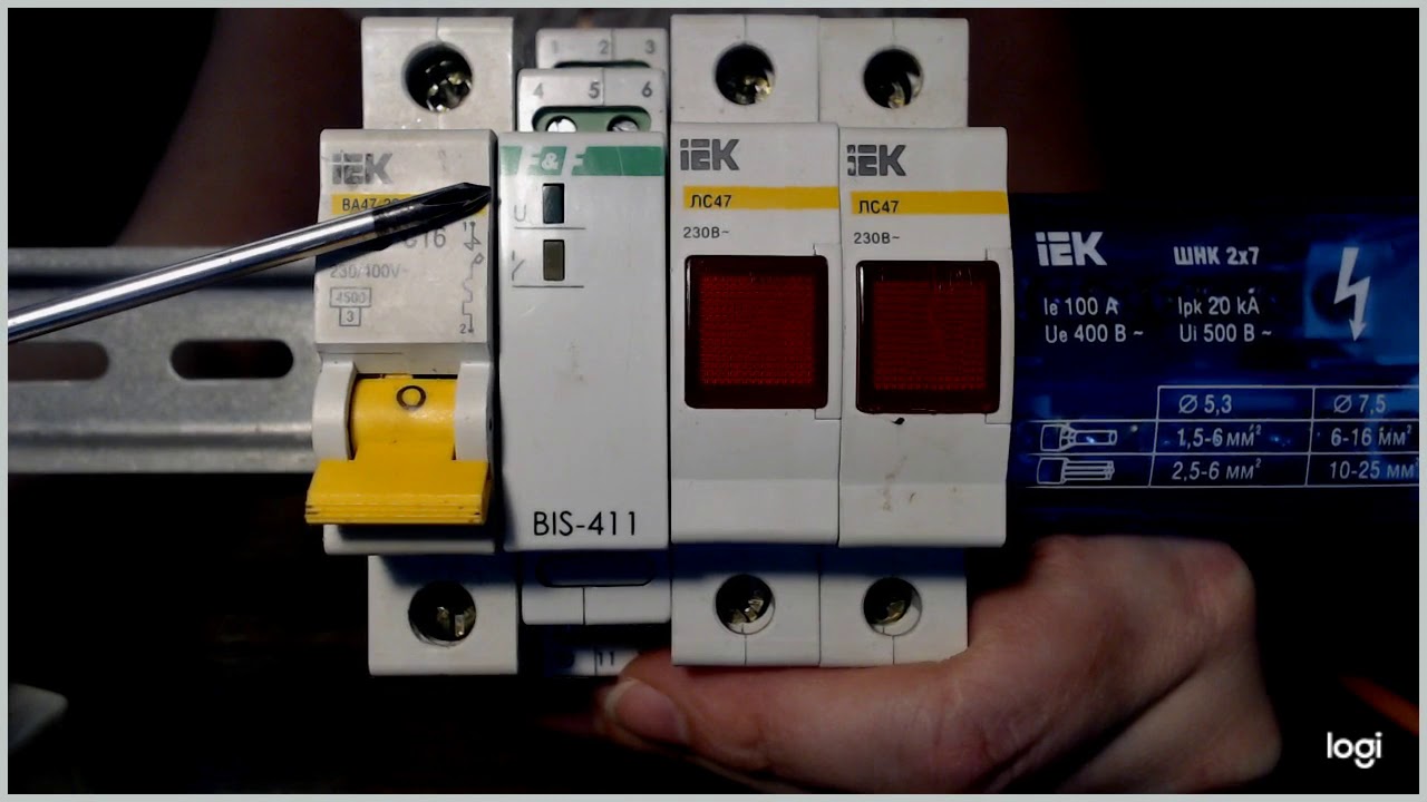 Подключение катушки импульсного реле - YouTube